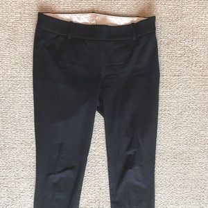 J crew size 6 black cropped pants